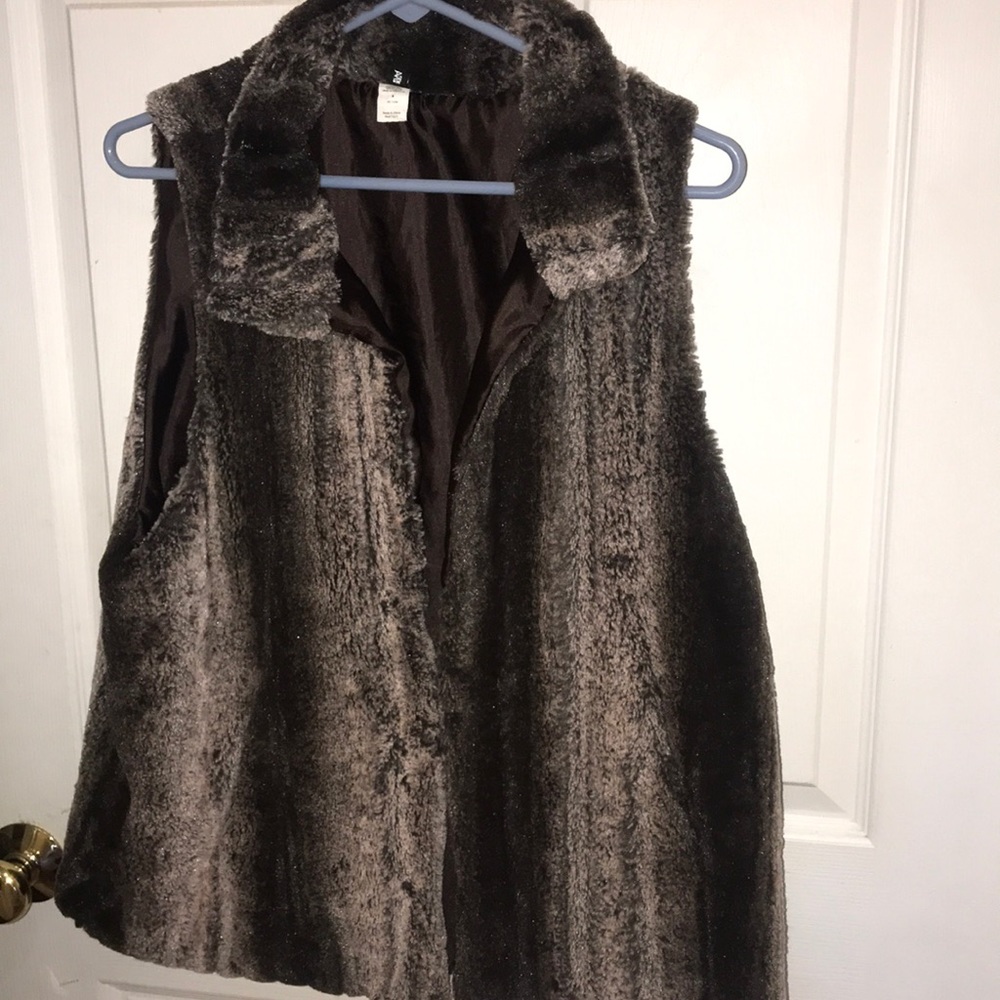 Faux fur vest